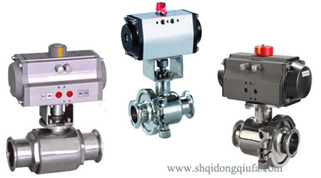 不銹鋼衛生級快裝氣動球閥